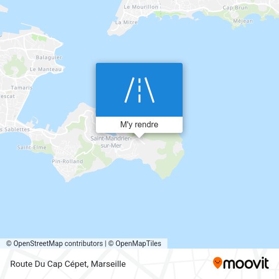 Route Du Cap Cépet plan