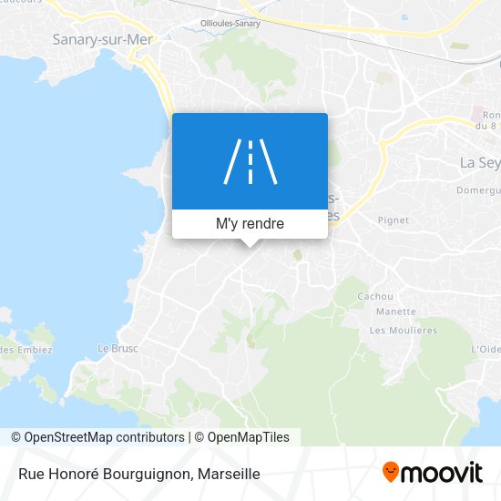 Rue Honoré Bourguignon plan