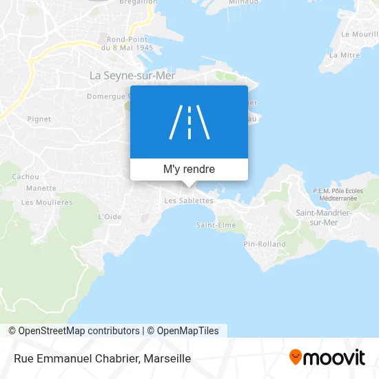 Rue Emmanuel Chabrier plan