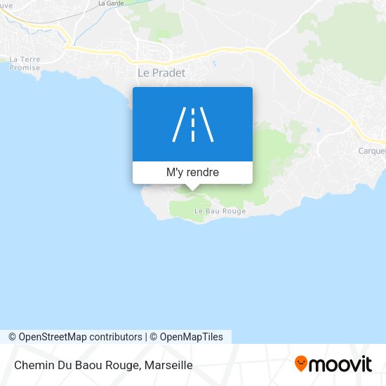 Chemin Du Baou Rouge plan