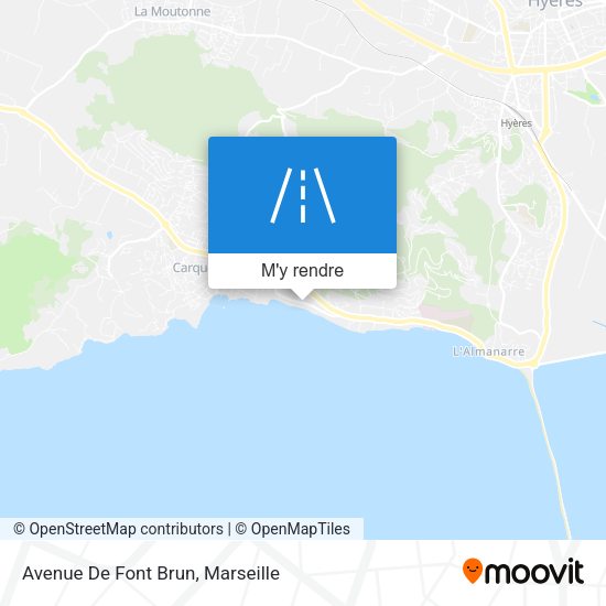 Avenue De Font Brun plan