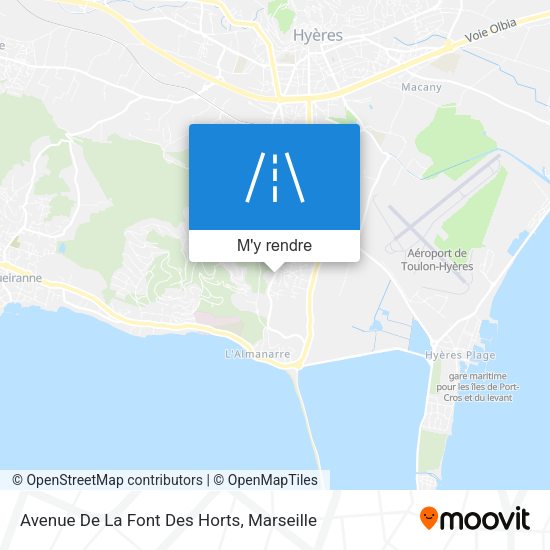 Avenue De La Font Des Horts plan