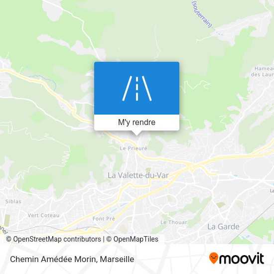 Chemin Amédée Morin plan