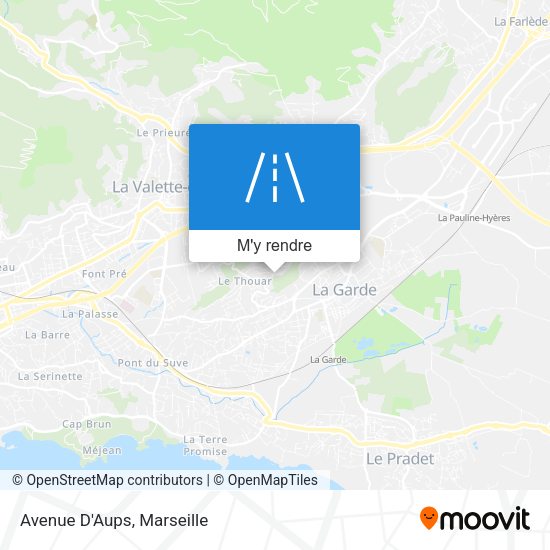 Avenue D'Aups plan