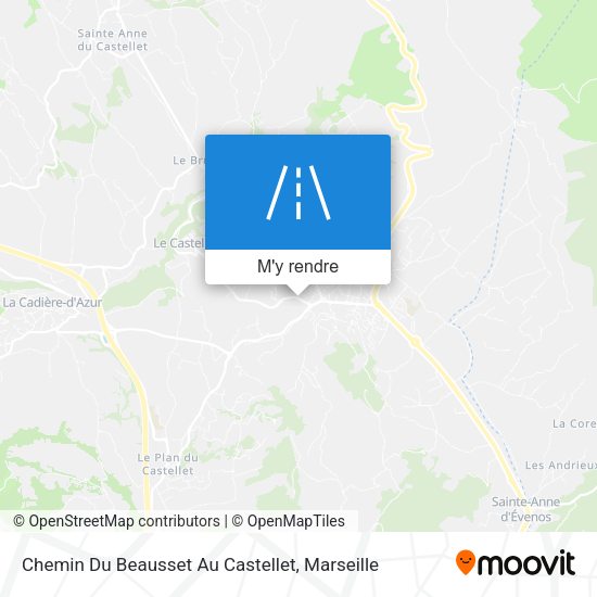 Chemin Du Beausset Au Castellet plan