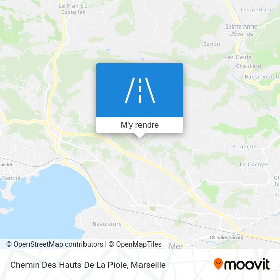 Chemin Des Hauts De La Piole plan