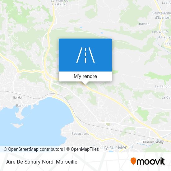 Aire De Sanary-Nord plan