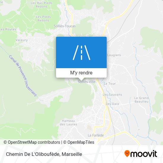Chemin De L'Oliboufède plan