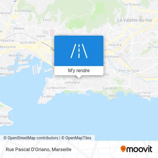 Rue Pascal D'Oriano plan