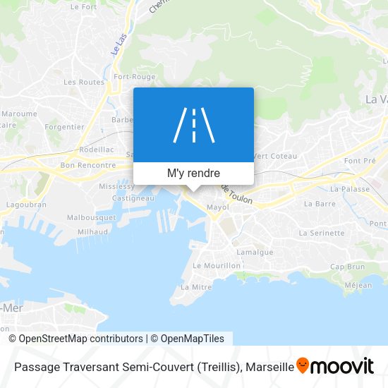 Passage Traversant Semi-Couvert (Treillis) plan