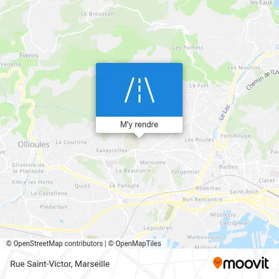 Rue Saint-Victor plan