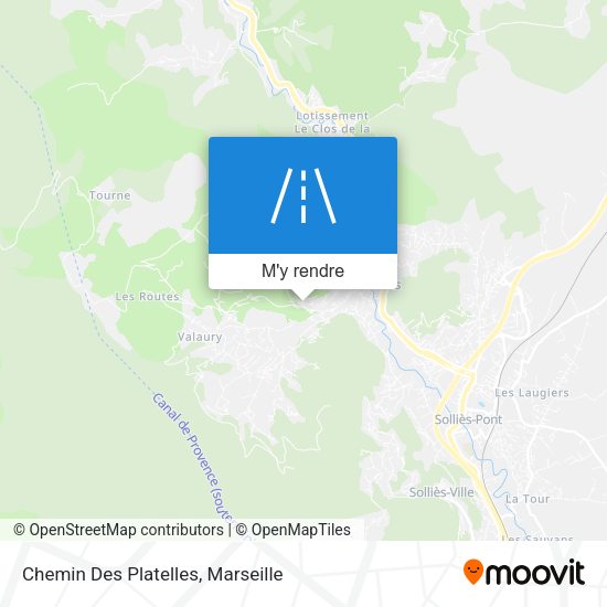 Chemin Des Platelles plan