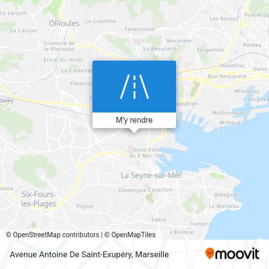 Avenue Antoine De Saint-Exupéry plan