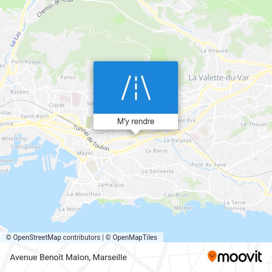 Avenue Benoît Malon plan