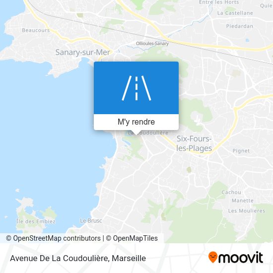 Avenue De La Coudoulière plan
