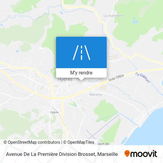 Avenue De La Première Division Brosset plan