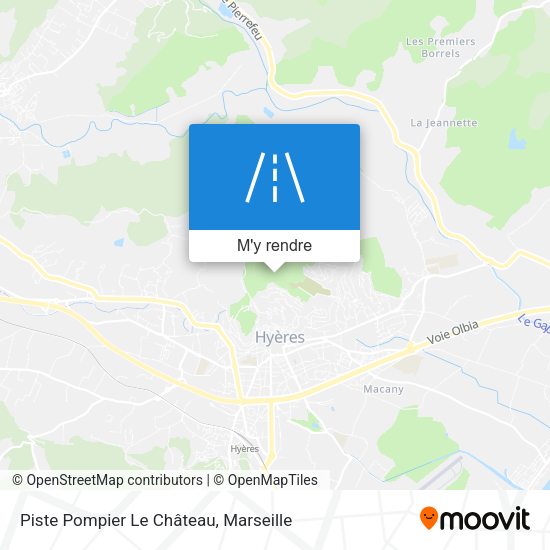 Piste Pompier Le Château plan