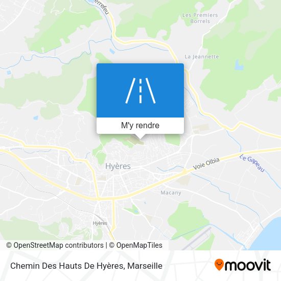 Chemin Des Hauts De Hyères plan