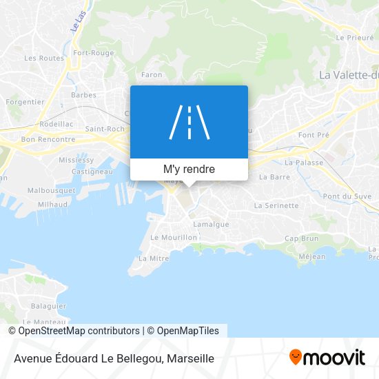 Avenue Édouard Le Bellegou plan