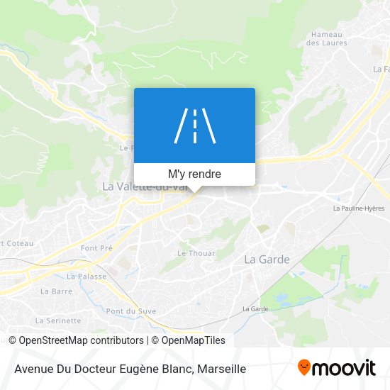 Avenue Du Docteur Eugène Blanc plan