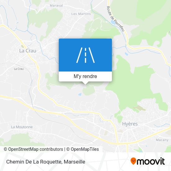 Chemin De La Roquette plan