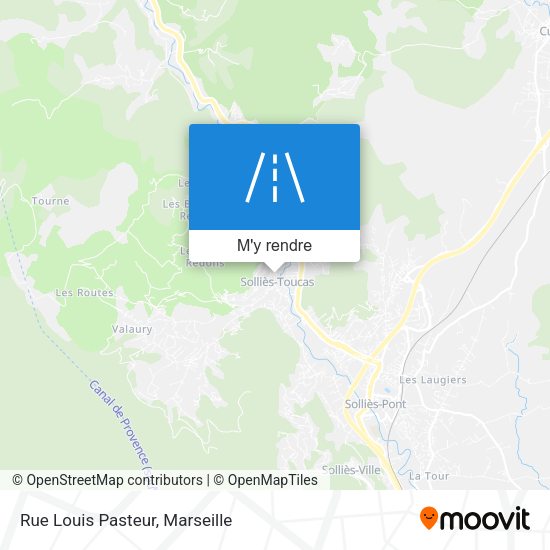 Rue Louis Pasteur plan