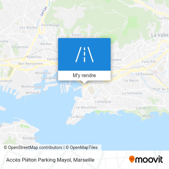 Accès Piéton Parking Mayol plan