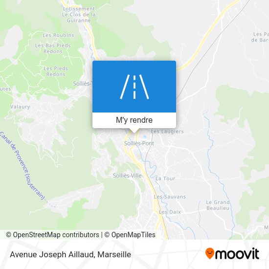 Avenue Joseph Aillaud plan