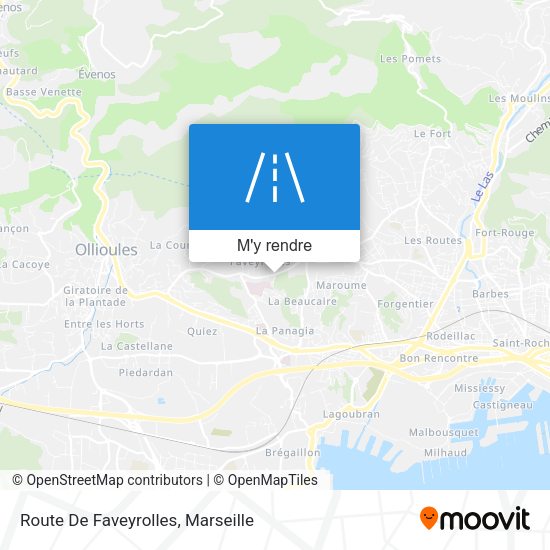 Route De Faveyrolles plan