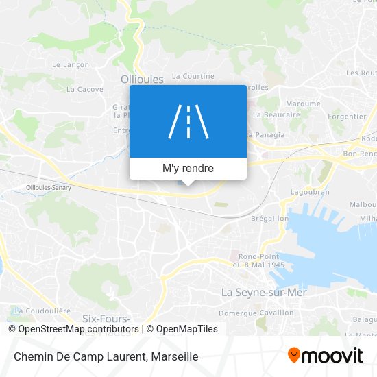 Chemin De Camp Laurent plan