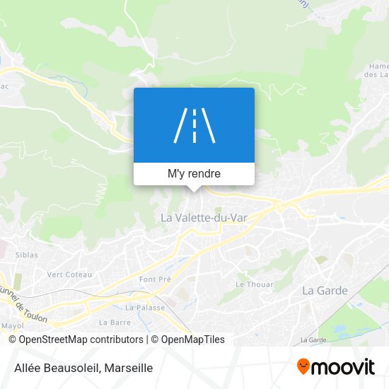 Allée Beausoleil plan