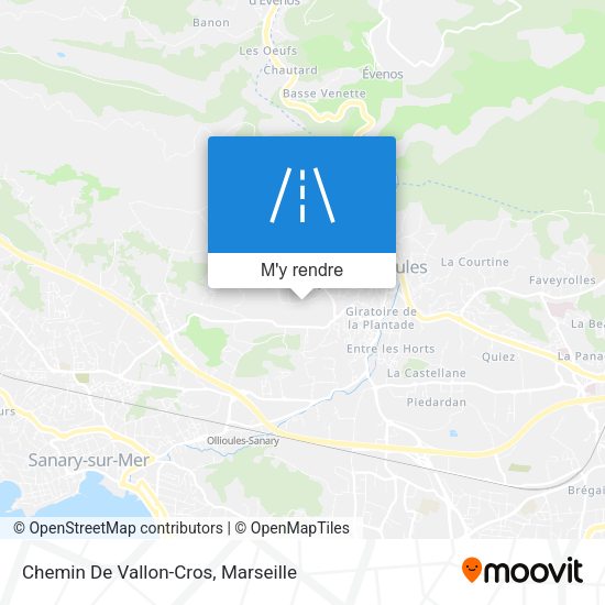 Chemin De Vallon-Cros plan