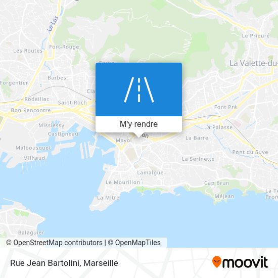 Rue Jean Bartolini plan