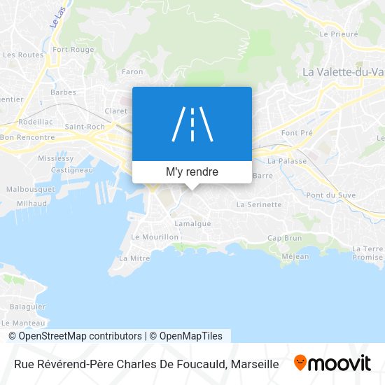 Rue Révérend-Père Charles De Foucauld plan