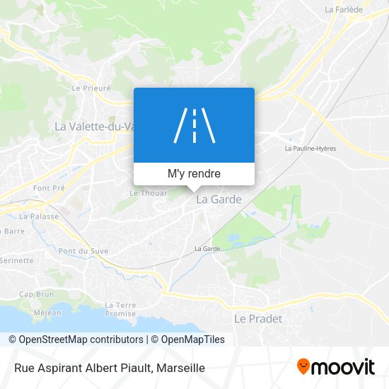 Rue Aspirant Albert Piault plan
