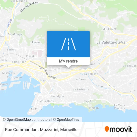 Rue Commandant Mozzarini plan