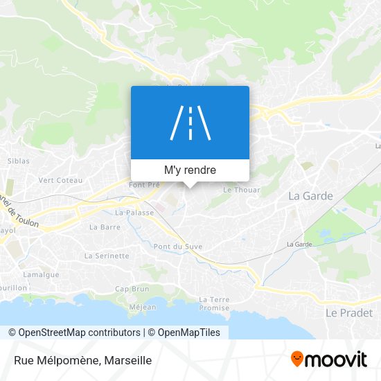 Rue Mélpomène plan