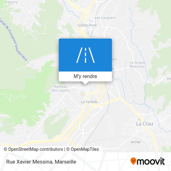 Rue Xavier Messina plan
