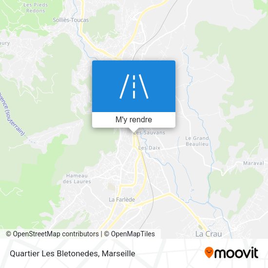 Quartier Les Bletonedes plan
