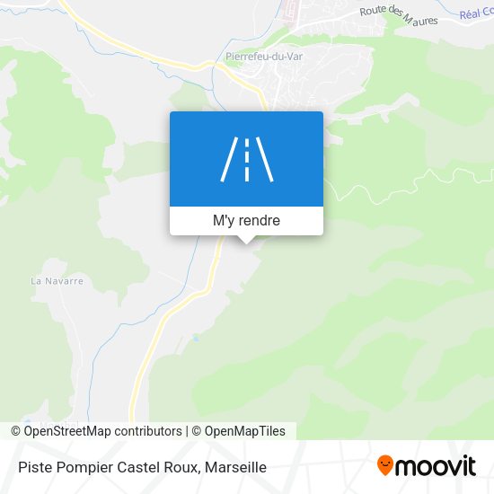 Piste Pompier Castel Roux plan