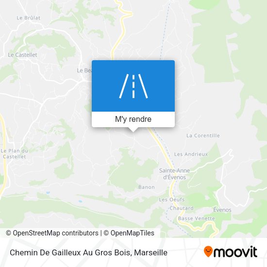 Chemin De Gailleux Au Gros Bois plan