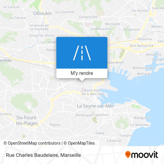 Rue Charles Baudelaire plan
