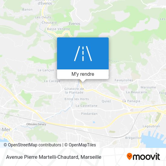 Avenue Pierre Martelli-Chautard plan
