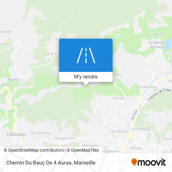 Chemin Du Bauç De 4 Auras plan