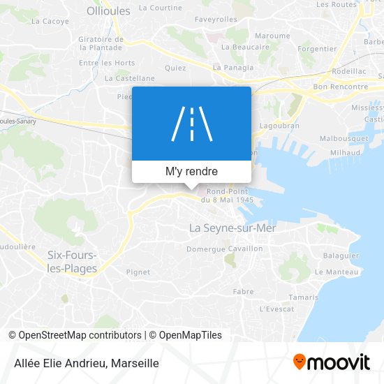 Allée Elie Andrieu plan