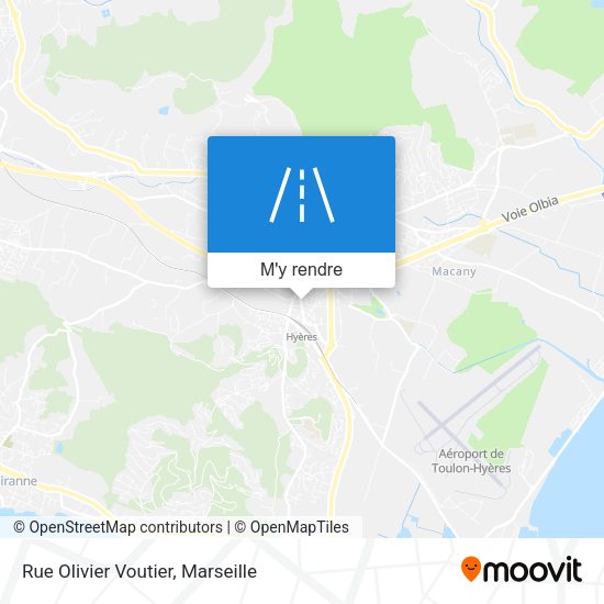 Rue Olivier Voutier plan