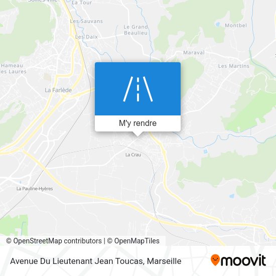 Avenue Du Lieutenant Jean Toucas plan