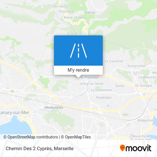 Chemin Des 2 Cyprès plan