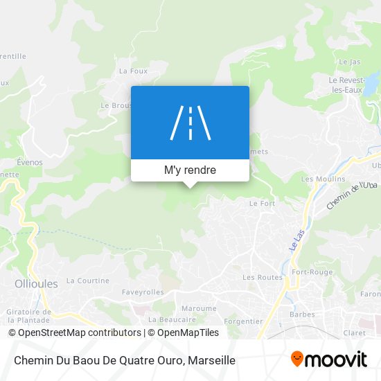 Chemin Du Baou De Quatre Ouro plan