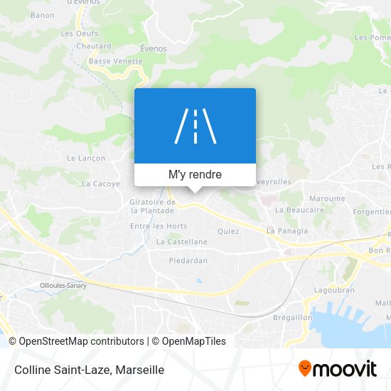 Colline Saint-Laze plan
